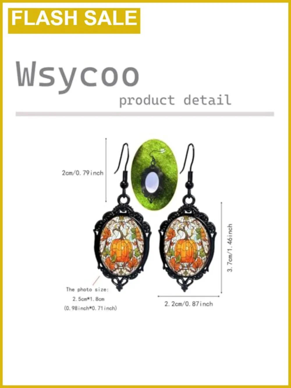 Thanksgiving Pumpkin Maple Leaf Dangle Earrings Women Fall Jewelry